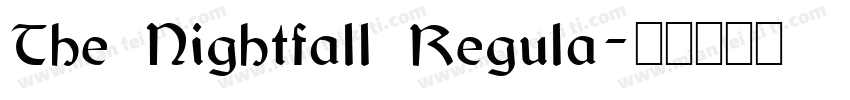 The Nightfall Regula字体转换